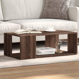 vidaXL Couchtisch Braun Eichen-Optik 89,5x48x30 cm Holzwerkstoff