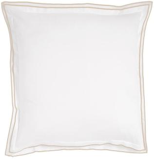 Traumschlaf Uni Kissenbezug White Collection Portofino | 70x90 cm | taupe