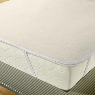 Traumschlaf Molton Matratzenauflage aus 100% Baumwolle kochfest | 150x200 cm