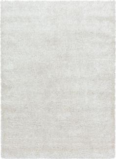 Hochflor Teppich Baquoa rechteckig - 140x200 cm - Natur