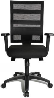 Topstar X-Pander Plus Schreibtischstuhl mit Armlehne schwarz - Höhenverstellbar