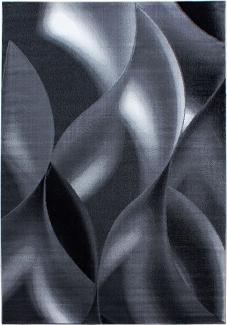 Kurzflor Teppich Pago Läufer - 80x150 cm - Schwarz