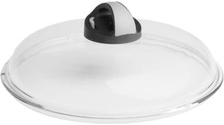 Glasdeckel für Pfanne 24 cm mit Igloo-Knopf schwarz