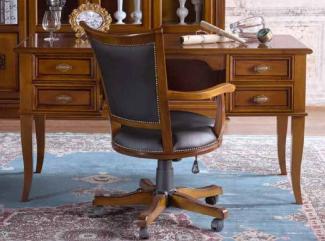 Casa Padrino Luxus Barock Sekretär mit 4 Schubladen Braun - Handgefertigter Schreibtisch im Barockstil - Barock Büro Möbel - Luxus Möbel im Barockstil - Luxus Qualität - Made in Italy