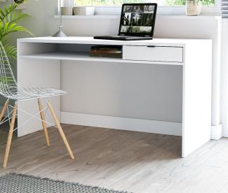 Schreibtisch Modul in weiß 130 x 60 cm