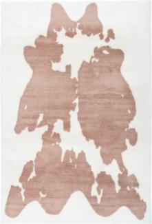 Hochflorteppich Wanyama 200 Taupe 120 x 160 cm