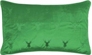 pad Kissenhülle Elk Hirschkopf Grün (35x60cm) 11297-G40-3560