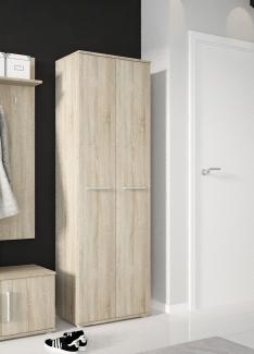 Stauraumschrank Gemini Garderobenschrank 60cm eiche sonoma