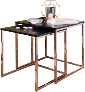 Wohnling Satztisch 'Chur', MDF / Metall, Couchtisch Set aus 2 Tischen