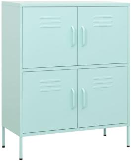 vidaXL Lagerschrank Minzgrün 80x35x101,5 cm Stahl