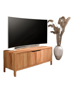 TV-Board Swig aus Kernbuche massiv geölt 111x50 cm mit 2 Türen