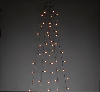 Hängende LED Christbaum Lichterkette 200 bernsteinfarbene LED´s - "Baummantel"