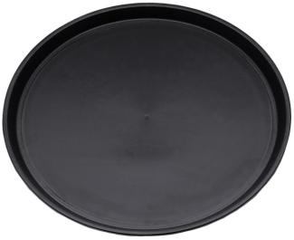Contacto Tablett, Glasfaser Polyester rund,schwarz,rutschhemmend 36 cm