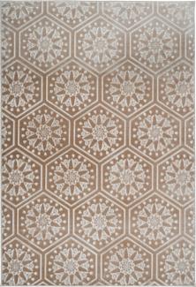 Kurzflorteppich Mohala 100 Taupe 200 x 290 cm