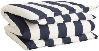Gant Mako-Satin Bettwäsche Bold Stripe marine | Kissenbezug einzeln 80x80 cm
