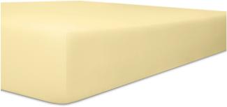 Kneer Vario-Stretch Spannbetttuch one für Topper 4-12 cm Höhe Qualität 22 Farbe leinen 180x220 cm