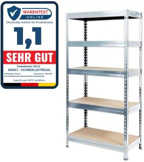 Schwerlastregal | Verzinkt | Traglast bis 1250 kg | Individuell einsetzbar | 180 x 120 x 45 cm