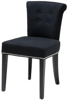 Casa Padrino Luxus Esszimmer Stuhl Schwarz - Luxus Qualität