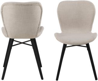 Esszimmerstuhl Stuhl Küchenstuhl Lounge Sessel Set Esszimmer Textil Stoff braun