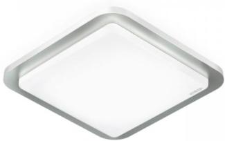 Steinel LED Innenleuchte RS LED D2 S Edelstahl, 8. 8 W Deckenlampe, 360° Bewegungsmelder, Nachtlicht, Dauerlicht