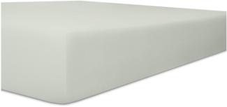 Kneer Vario-Stretch Spannbetttuch one für Topper 4-12 cm Höhe Qualität 22 Farbe platin 140x220 cm