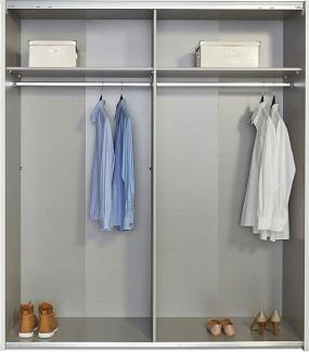 Schwebetürenschrank Kleiderschrank Jugendzimmer weiß sonoma eiche 150cm