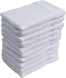 Müskaan - 5er Set Frottee Waschhandschuhe Elegance 16x21 cm 100% Baumwolle 500 g/m² Waschhandschuh weiß