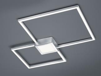 Trio LED-Deckenleuchte Hydra Nickel matt