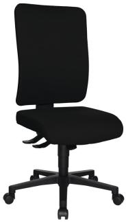 Bürodrehstuhl mit Synchrontechnik schwarz 450-550mm ohne Armlehnen Trgf. 110kg TOPSTAR ""