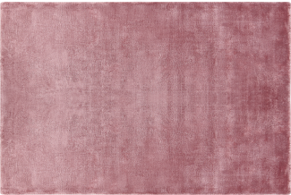 Teppich Viskose rosa 160 x 230 cm Kurzflor GESI II