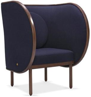 Casa Padrino Designer Samt Sessel Lila / Braun 90 x 92 x H. 106 cm - Hotel Lounge Sessel - Hotel Möbel - Designer Möbel - Luxus Qualität