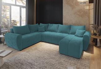 Sofa mit Schlaffunktion in U-Form MOLISA 2, 303x82x208, Kronos 13, Links