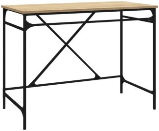 vidaXL Schreibtisch, Holzwerkstoff und Eisen, 100x50x75 cm, Sonoma-Eiche