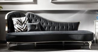 Casa Padrino Luxus Barock Sofa Grau / Antik Silber - Handgefertigtes Wohnzimmer Sofa im Barockstil - Edle Barock Wohnzimmer Möbel