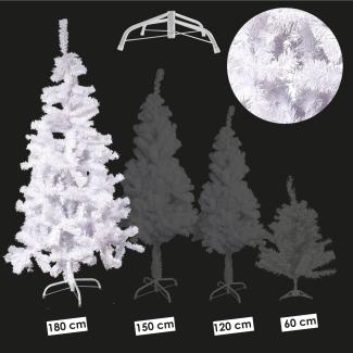 Künstlicher Weihnachtsbaum inkl. Ständer Tannenbaum Christbaum weiß 180cm