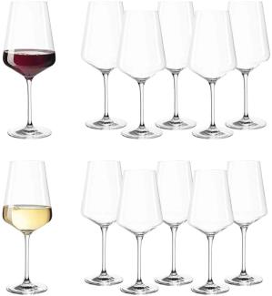 Leonardo PUCCINI 12er Set Rotweinglas Weißweinglas
