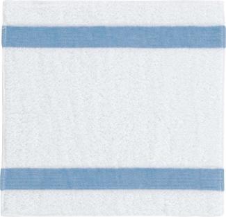 Feiler Handtücher Exclusiv mit Chenillebordüre | Seiftuch 30x30 cm | hellblau