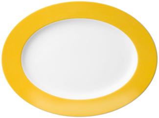 Thomas Sunny Day Platte, Servierplatte, Beilagenplatte, Porzellan, Yellow / Gelb, Spülmaschinenfest, 33 cm, 12733