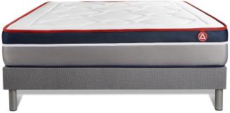 VITAL ERGO matratze 140 x 190 cm + Bettgestell mit lattenrost, Härtegrad 4, Taschenfedern und Rückstellschaum, Höhe : 26 cm