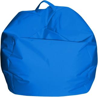 Dmora Eleganter Sitzsack, blaue Farbe, Maße 65 x 50 x 65 cm