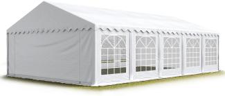 TOOLPORT Party-Zelt Festzelt 6x10 m Garten-Pavillon -Zelt PVC Plane 700 N in weiß Wasserdicht