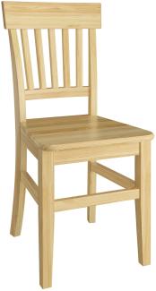 Klassischer Holzstuhl Küchenstuhl robust Massivholzstuhl Doppelpack oder Einzelstuhl V-90. 71-27Einzelartikel
