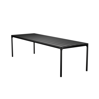 Outdoor Tisch FOUR Aluminium schwarz 270 x 90 cm