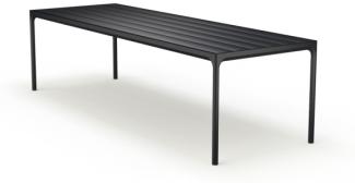 Outdoor Tisch FOUR Aluminium schwarz 270 x 90 cm