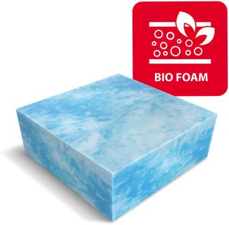 Matratze 90x200 Kaltschaum MARINA 7 Zonen Bio Foam Schaum Ocean Blue Latex Clima Latex H3 21 cm JERSEY