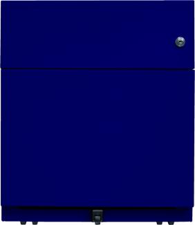 Rollcontainer Note™ mit Griffleiste, 1 Universalschublade, 1 HR-Schublade, Farbe oxfordblau