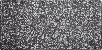 Teppich dunkelgrau-silber 80 x 150 cm abstraktes Muster ESEL