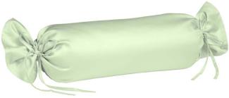 Fleuresse Interlock-Jersey-Kissenbezug uni colours pastellgrün 7059 Größe 40 x 15 cm Nackenrolle