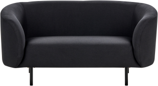 2-Sitzer Sofa Stoff schwarz LOEN