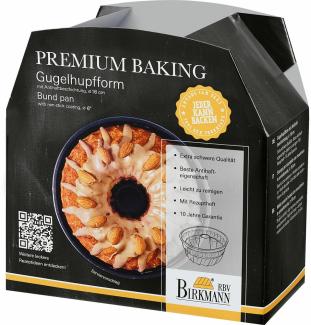 Birkmann Premium Baking Gugelhupfform, Backform, Kuchenbackform, Kuchenform, Gugelhupf, Karbonstahl, Ø 16 cm, 882157